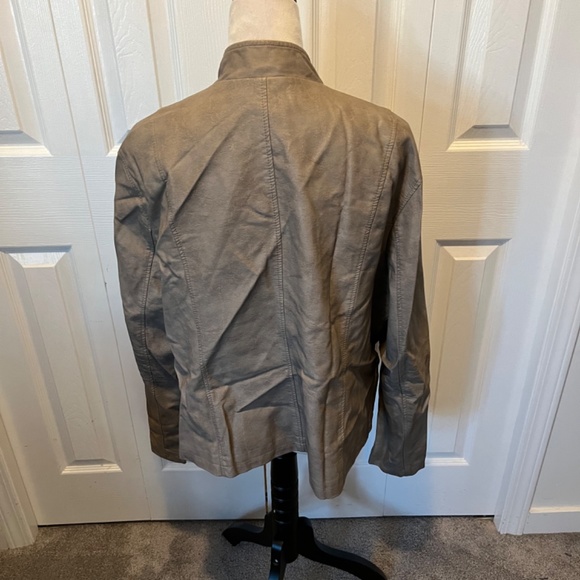 Alfani size XL faux Leather jacket - Picture 6 of 11